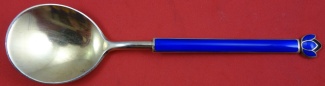 Sugar Spoon blue enamel  5