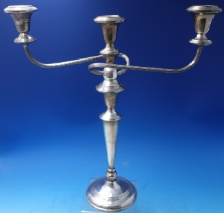 Candelabra by Revere Silversmiths  3-light  #1102 c.1920  16