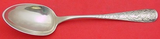 Serving Spoon acid etched w/flowers 8 5/8
