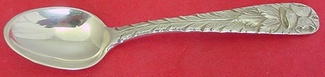 Demitasse Spoon unusual pattern 10.15 mark  4 1/8