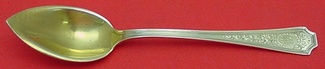 Grapefruit Spoon GW  engraved w/ flowers and leaves  6
