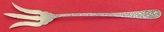 Lettuce Fork #328C - Repousse by Kirk - Sterling