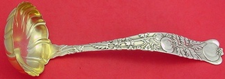 Soup Ladle GW  scalloped  w/ tomato motif   11