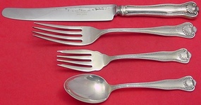 Dinner 4-pc Setting availability based on stock listed below - Newport Shell by Frank Smith - Sterling