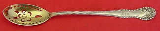 Olive Spoon GW  original  pierced  5 7/8