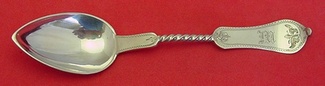 Teaspoon pointed bowl  twist handle  5 5/8