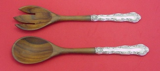 Salad Serving Set w/ olive wood  11