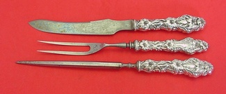 Steak Carving Set 3-piece  hand cast worn blade 9
