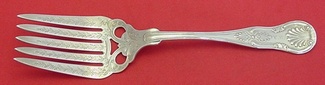 Asparagus Fork serving fork pierced brite cut 9 1/4