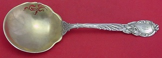 Pea Spoon GW  pierced  9 1/4