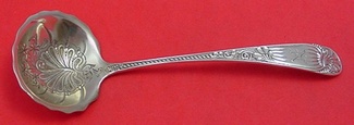 Sauce Ladle brite-cut  shell bowl  6 1/8