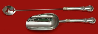 Bar Set **made to order  2-pc Bar Set Which Includes: Martini Spoon 12”, & Ice Scoop 9”  - Old Master by Towle - Sterling