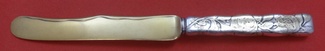 Dessert Knife GW  HH  AS  w/ apples w/ gold accents  7 1/4