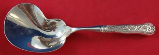 Berry Spoon HH  AS  rare kidney shape  9 3/8