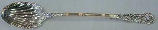 Stuffing Spoon w/button  shell bowl  13 3/4