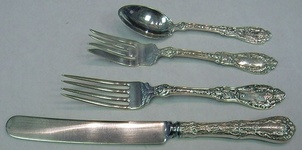 Dinner 4-pc Setting availability based on stock listed below - Paris by Gorham - Sterling