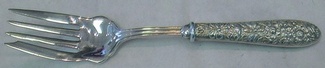Cold Meat Fork plated  HH  8 3/8