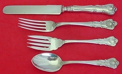 Dinner 4-pc Setting availability based on stock listed below - New Queens by Durgin - Sterling