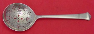 Pea Spoon fancy  pierced  9 1/8