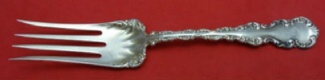 Beef Fork slightly splayed tines  fancy shoulders  6 3/4