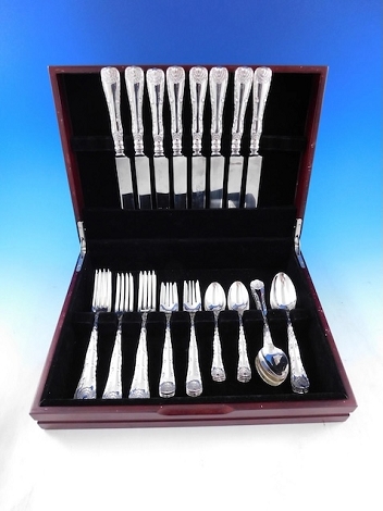Wave Edge by Tiffany and Co Sterling Silver Flatware Set 8 Service 40 pcs Dinner