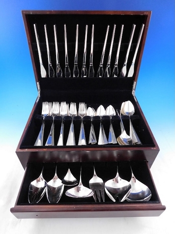 Dimension by Reed & Barton Sterling Silver Flatware Service for 12 Set 67 pcs