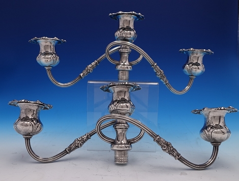 Candelabra pair 3-light branch (branches only) 14