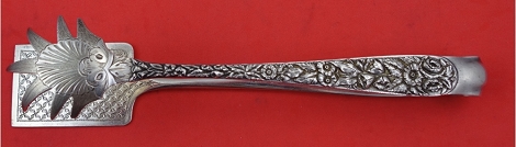 Pastry Tongs   10.15 mark  diaper work and brite-cut  9 1/2