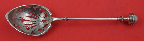 Ice Spoon brite-cut w/ flowers 10