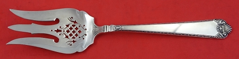 Cold Meat Fork brite-cut  pierced  9