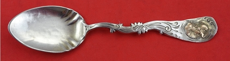 Ice Cream Spoon w/ maiden in hat 5 3/8