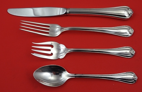 Regular 4-pc Setting availability based on stock listed below - Woodwind by Reed and Barton - Sterling