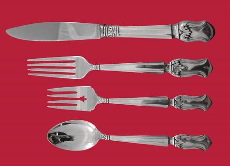 Regular 4-pc Setting availability based on stock listed below - Duke of Windsor by Manchester - Sterling