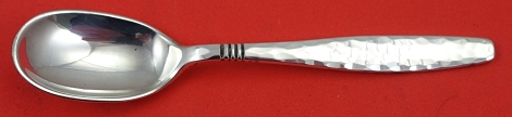 Demitasse Spoon heavily hammered  4 1/4