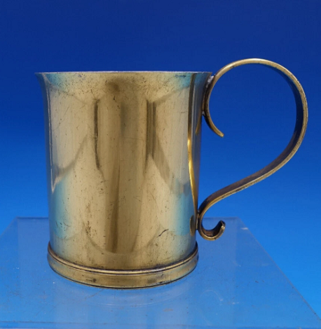 Baby Cup #19184 L vermeil Reproduction from Clearwater Collection Metropolitan Museum of Art by John Dixwell Boston 1680-1726  5.9oz  3