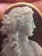 14K Rose Gold Victorian Stone Cameo Pin j333