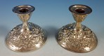 Candlestick pair  #118, Hand Decorated 3 1/2
