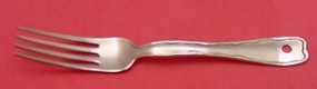 Regular Fork lap over in front  square  rare Tiffany copper sample  one of a kind - Lap Over Edge Plain by Tiffany - Sterling