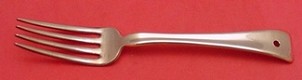 Dinner Fork lap over back  square  rare Tiffany copper sample  one of a kind - Lap Over Edge Plain by Tiffany - Sterling