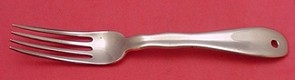 Dinner Fork lap over back  rounded  rare Tiffany copper sample  one of a kind - Lap Over Edge Plain by Tiffany - Sterling