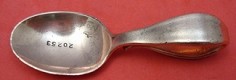 Baby Spoon bent  rare Tiffany copper sample  one of a kind - Cordis by Tiffany - Sterling
