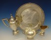 Demitasse Set 4-pc 64.5 toz Circa 1915 sku#0366 - Etruscan by Gorham - Sterling - With Monogram