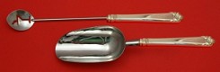 Bar Set **made to order 2-pc Bar Set Which Includes: Martini Spoon 12” & Ice Scoop 9” HH WS - George II Rex Hand Chased by Watson - Sterling
