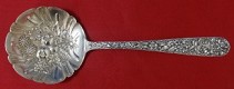 Berry Spoon w/ fruit in bowl  8 7/8