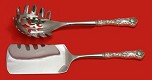 Italian Set Made to Order Two Piece Italian Set which includes:  Lasagna Server 11”, & Pasta Server 11” - Bridal Rose by Alvin - Sterling
