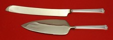 Wedding Cake Set Made to Order Two Piece Wedding Cake Set Which Includes: Wedding Cake Knife 11”, & Cake Server 9”  HH WS  - Sparta by Cohr - Sterling