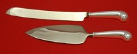 Wedding Cake Set Made to Order Two Piece Wedding Cake Set Which Includes: Wedding Cake Knife 11”, & Cake Server 9”  HH WS  - Williamsburg Shell by Stieff - Sterling