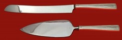 Wedding Cake Set Made to Order Two Piece Wedding Cake Set Which Includes: Wedding Cake Knife 11”, & Cake Server 9”   - Carthage by Wallace - Sterling