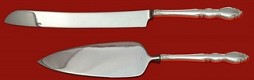 Wedding Cake Set Made to Order Two Piece Wedding Cake Set Which Includes: Wedding Cake Knife 11”, & Cake Server 9”   - Dover by Oneida - Sterling