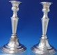 Candlestick pair by L.P. & Co. silver & copper c.1930 8